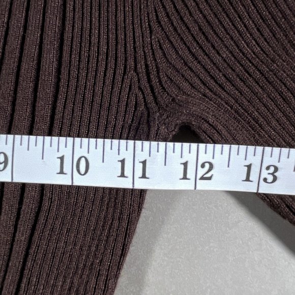 Hooked Up by IOT Brown Stretch Top Long Sleeves Size M‎ - Picture 5 of 11